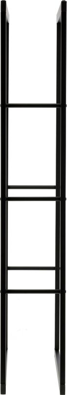 Brændereol 80x25x150 cm Sort Stål