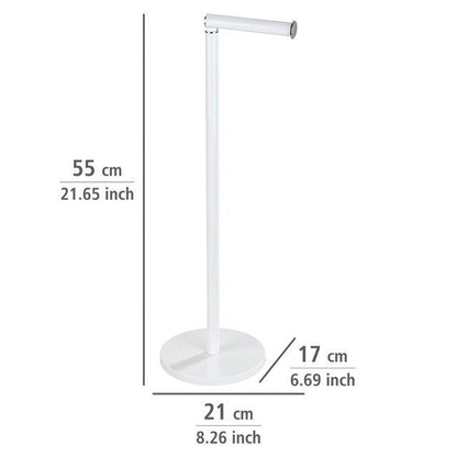 Toiletpapirstander 2-i-1 55 cm Hvid