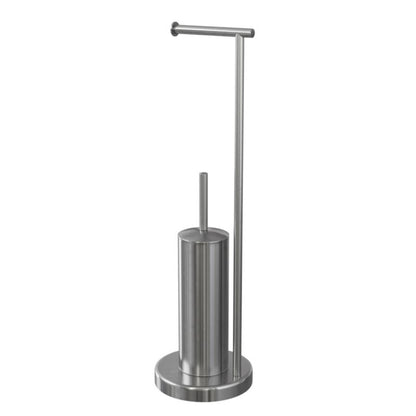 Toiletpapirstativ Koros med WC-børsteholder Krom 68,5 cm