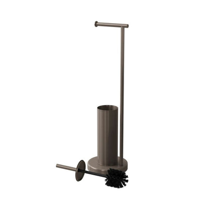 Toiletpapirholder med WC-børste Koros Titanium 68,5 cm