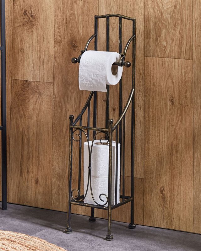 Toiletpapirstativ Brisa Metal Sort 68 cm