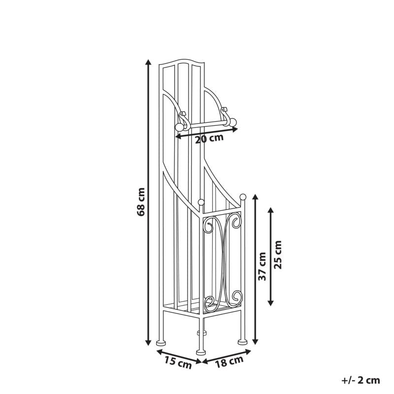 Toiletpapirholder Brisa Metal Antracitgrå 68 cm