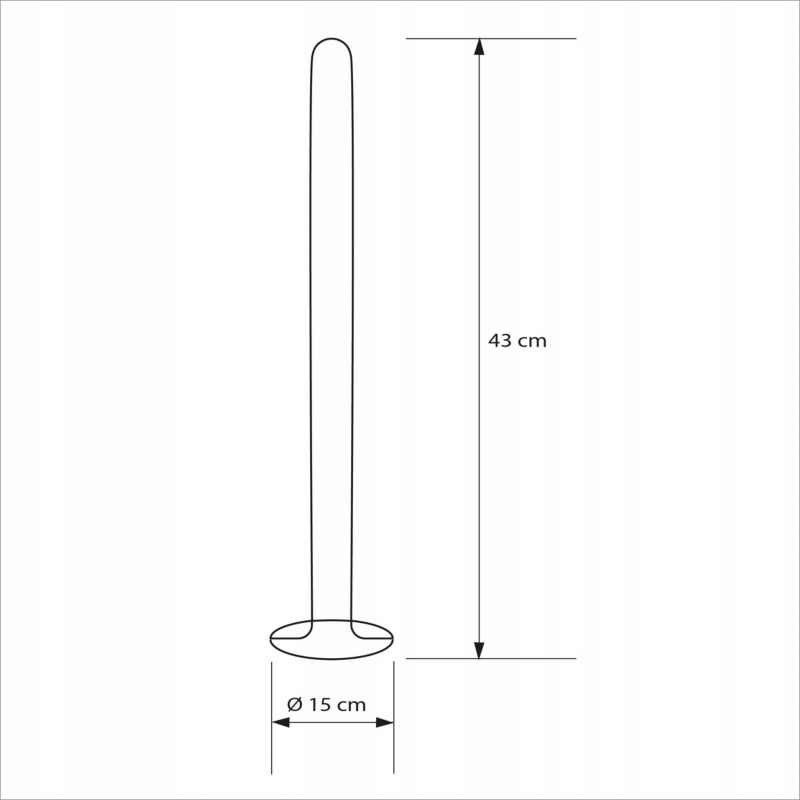 Toiletpapirstativ Hvid Stål 43 cm 1 stk. 5905923651788