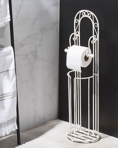 Toiletpapirstativ Temuco Metal Hvid 1 stk.