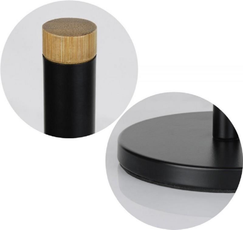 Toiletpapirholder 4 Ruller Sort Mat Stål 45 cm