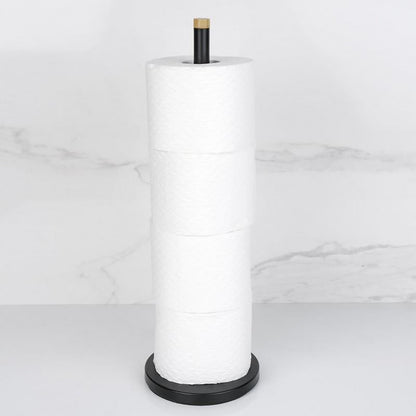 Toiletpapirholder 4 Ruller Sort Mat Stål 45 cm