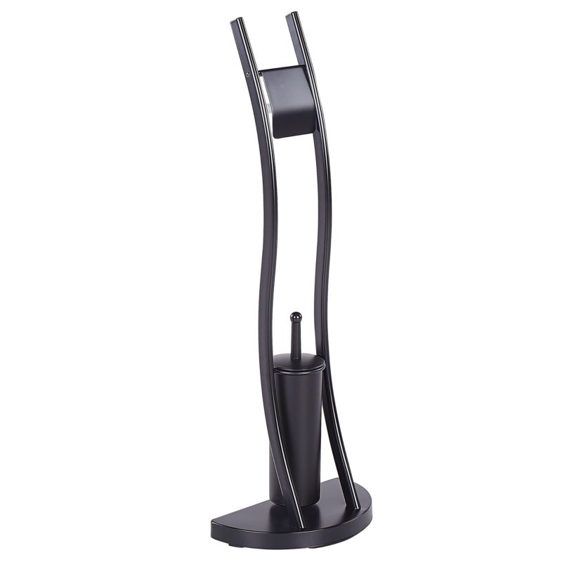 Toiletpapirstander SOACHA 18x18x92 cm Sort