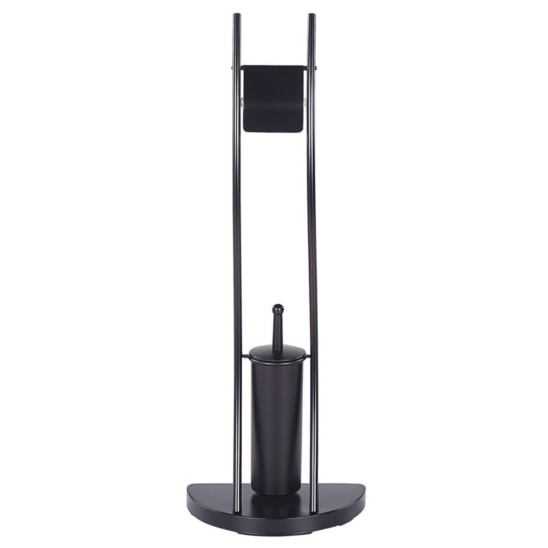 Toiletpapirstander SOACHA 18x18x92 cm Sort