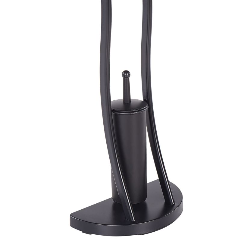 Toiletpapirstander SOACHA 18x18x92 cm Sort