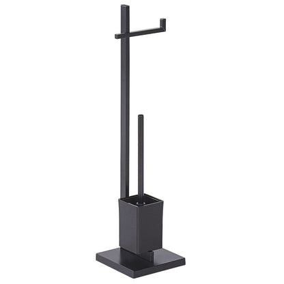 Toiletpapirholder med Toiletbørste Ulapes Metal Sort 1 stk.