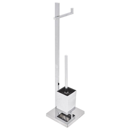 Toiletpapirholder med Børste Ulapes Metal Sølv 1 stk.