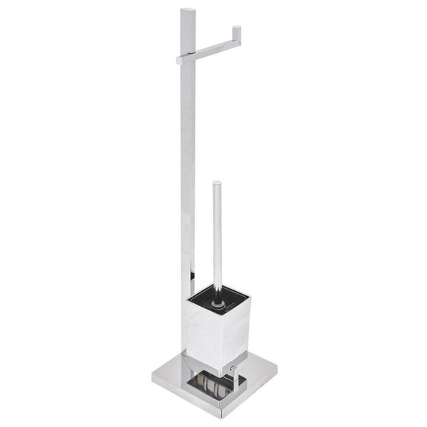 Toiletpapirholder med Børste Ulapes Metal Sølv 1 stk.
