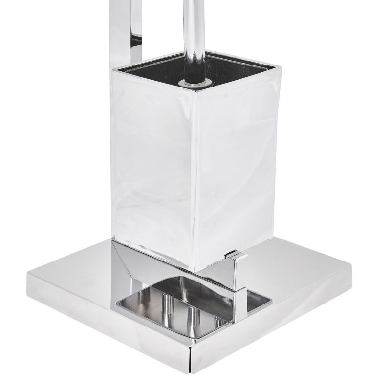 Toiletpapirholder med Børste Ulapes Metal Sølv 1 stk.