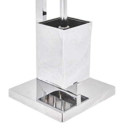 Toiletpapirholder med Børste Ulapes Metal Sølv 1 stk.