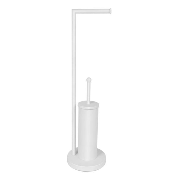 Toiletbørsteholder Sepio Hvid Mat Stål 19x19x72 cm | 5901583506994
