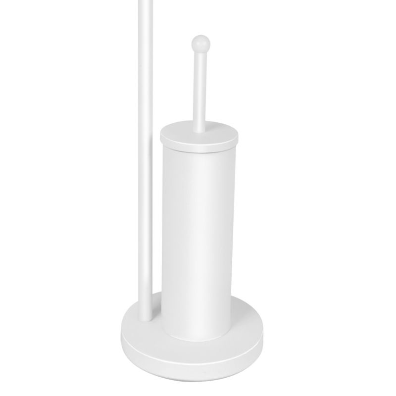 Toiletbørsteholder Sepio Hvid Mat Stål 19x19x72 cm | 5901583506994