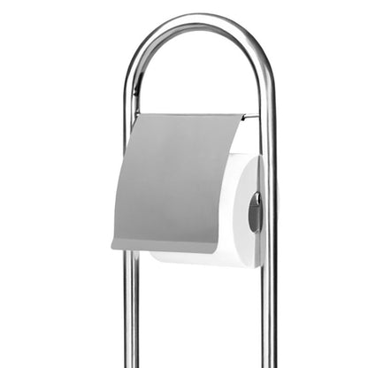 Toiletpapirholder med WC-børste Sepio 101 Sølv 80 cm