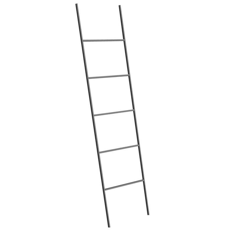Håndklædestativ Stigedesign 50x165 cm Sort | 4251682246897