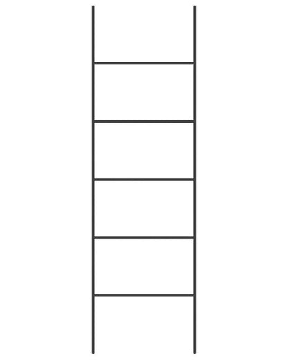 Håndklædestativ Stigedesign 50x165 cm Sort | 4251682246897