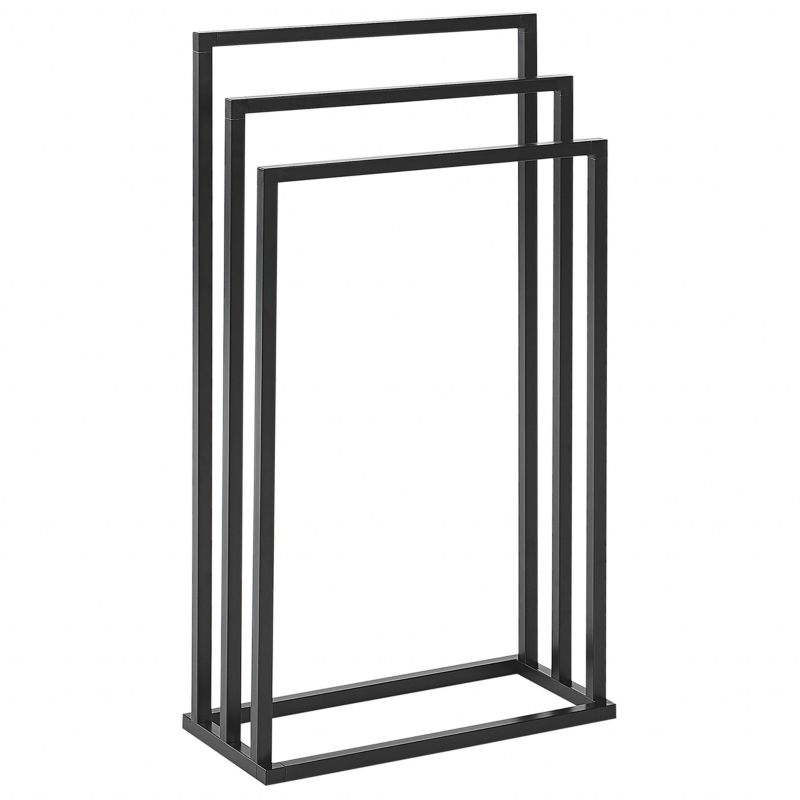 Stående Håndklædeholder Charras Metal Sort 45x84 cm
