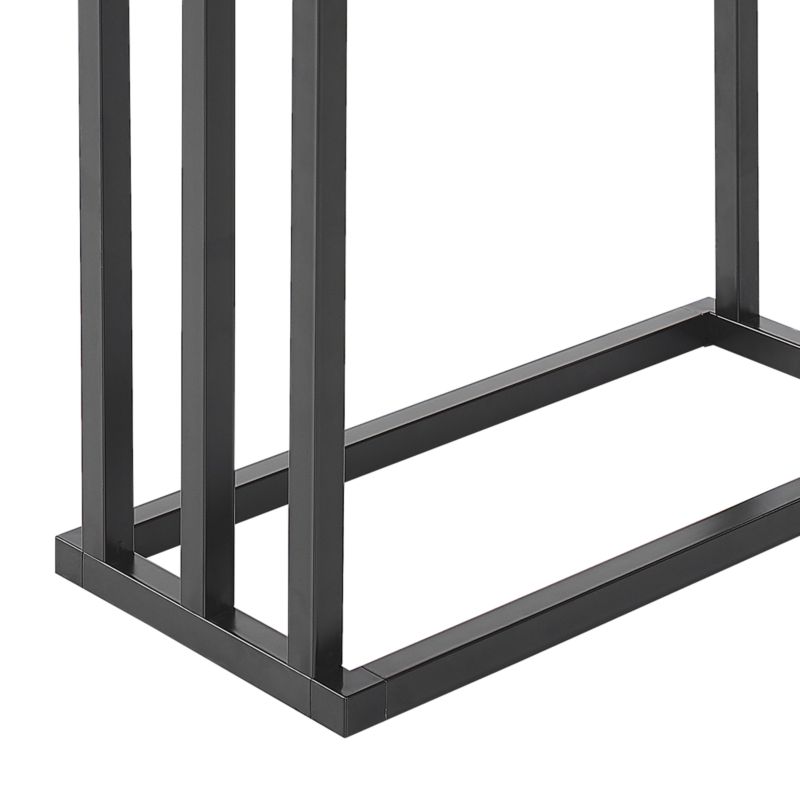 Stående Håndklædeholder Charras Metal Sort 45x84 cm