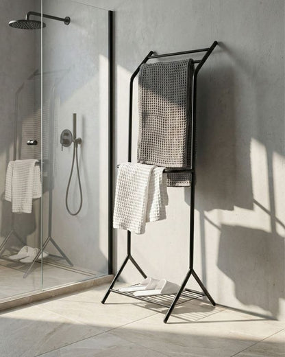 Håndklædestativ Cotia 50x46x130 cm Sort | 4069605069047