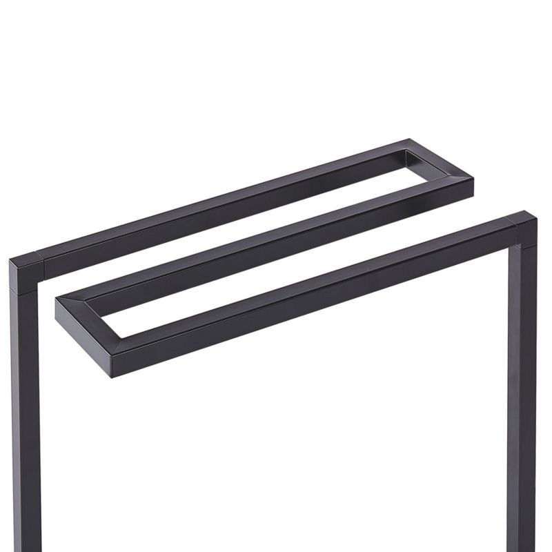 Håndklædestativ Garcitas 42x19x83 cm Sort Stål