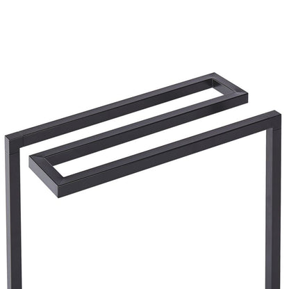 Håndklædestativ Garcitas 42x19x83 cm Sort Stål