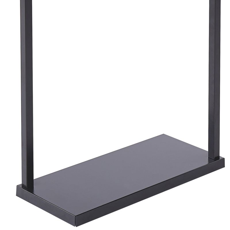 Håndklædestativ Garcitas 42x19x83 cm Sort Stål