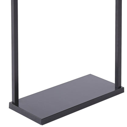 Håndklædestativ Garcitas 42x19x83 cm Sort Stål