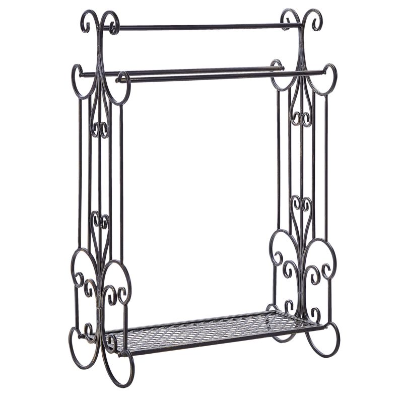 Håndklædestativ Gladis Metal Sort 60x35x90 cm
