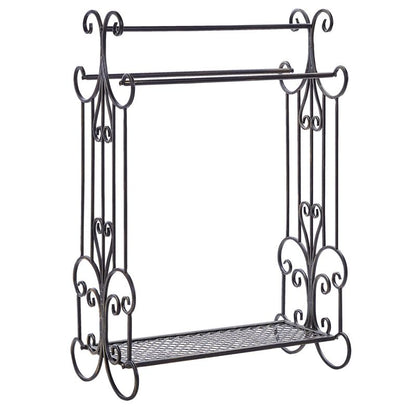 Håndklædestativ Gladis Metal Sort 60x35x90 cm