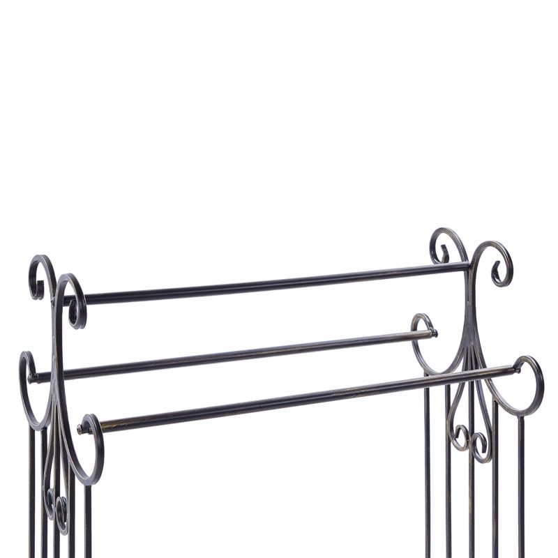 Håndklædestativ Gladis Metal Sort 60x35x90 cm