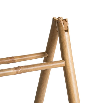 Bambusstativ til Håndklæder 60x40x95 cm Naturlig 1 stk.