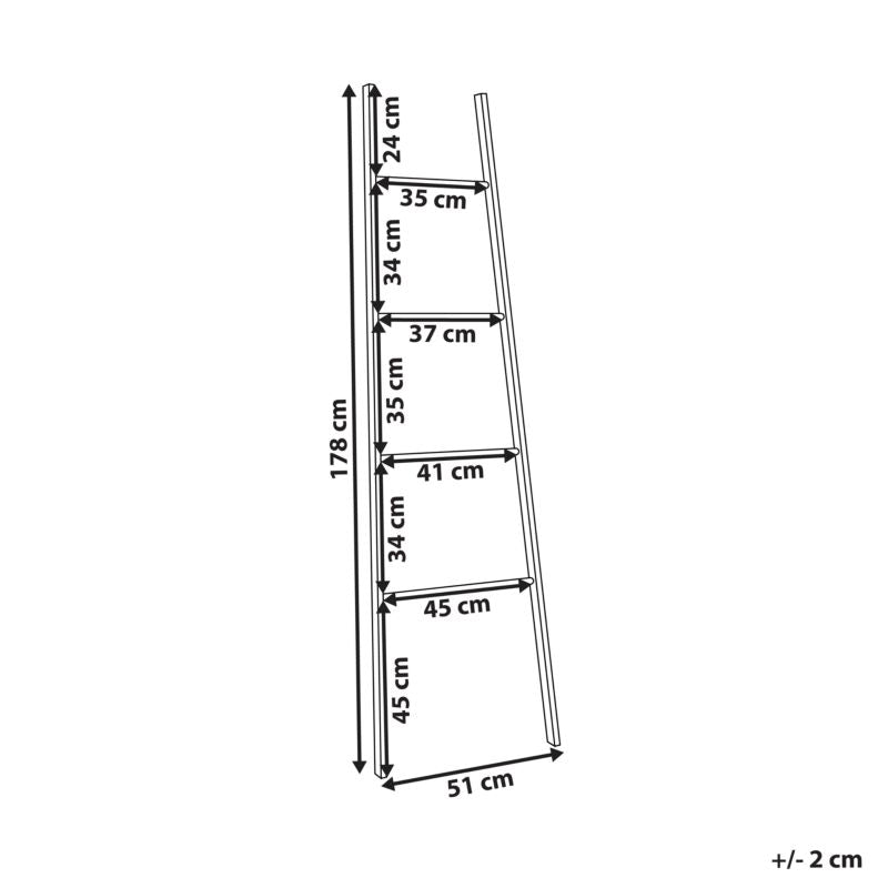 Bambusstativ til Håndklæder Otavalo 178 cm Lysebrun 1 stk.