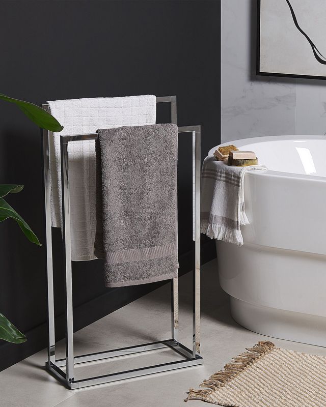 Håndklædeholder RECREO 45x21x85 cm Sølv | 4251682253130