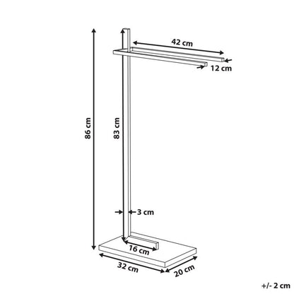 Håndklædeholder SELVA 45x20x86 cm Sort | 4255664834461