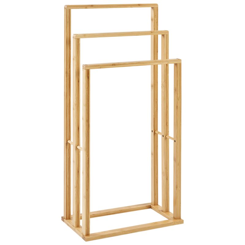 Håndklædestativ TUPELO 40x24x81 cm Lysebrun | 4255664880352