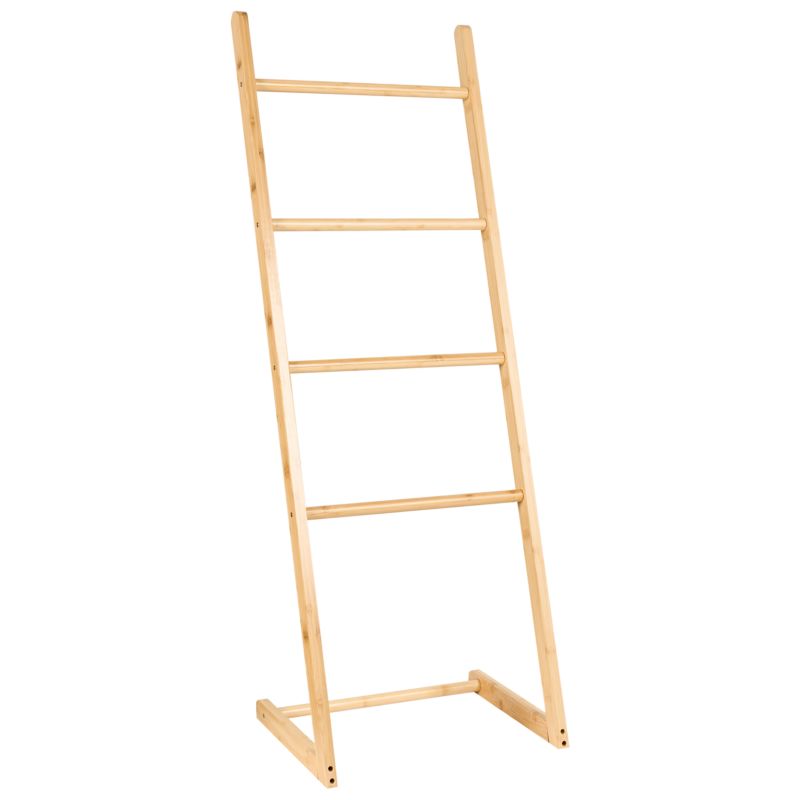Bambusstativ til Håndklæder 40x33x114 cm Brun 1 stk.