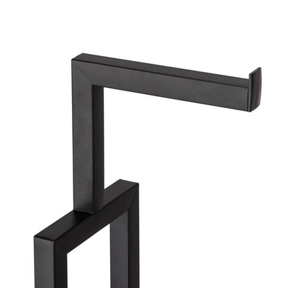 Toiletpapirstativ med WC-børste og Holder Sort 23,5 x 15,5 x 62 cm