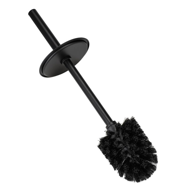 Toiletpapirstativ med WC-børste og Holder Sort 23,5 x 15,5 x 62 cm