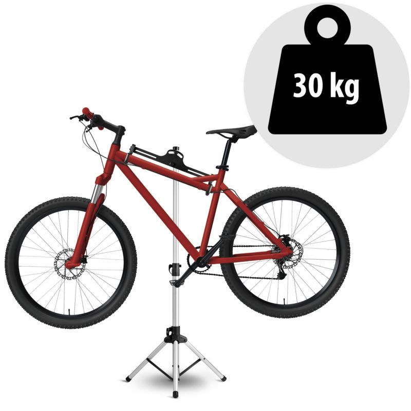 Humberg cykelstativ med serviceophæng til cykel 30 kg aluminium sølv 1 stk.