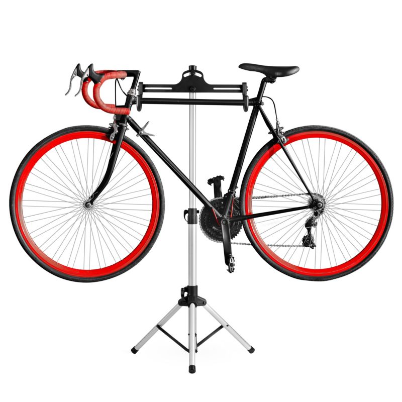 Humberg cykelstativ med serviceophæng til cykel 30 kg aluminium sølv 1 stk.