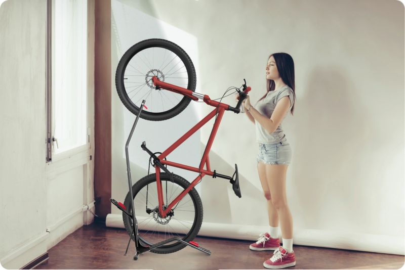 Humberg cykelstativ serviceophæng til cykel 30 kg stål sort 1 stk.