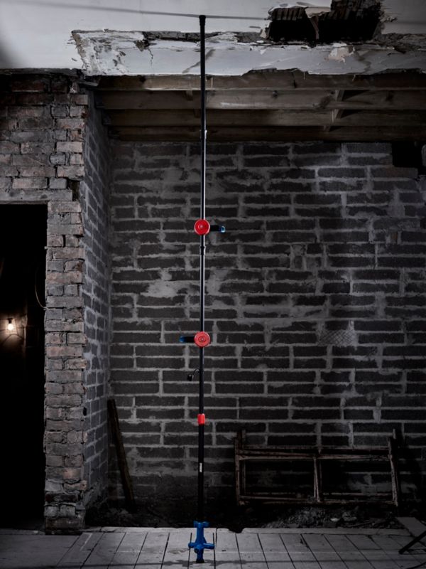 Stativ med 2 Clips Sort/Blå 1,46 m