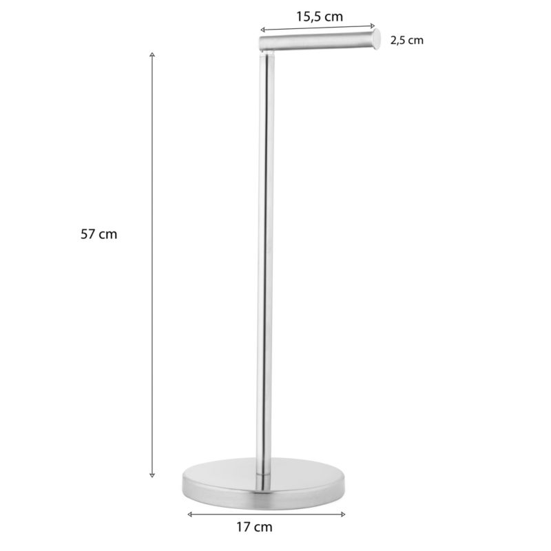 Toiletpapirstativ med Holder Krom 57 cm P.SP52