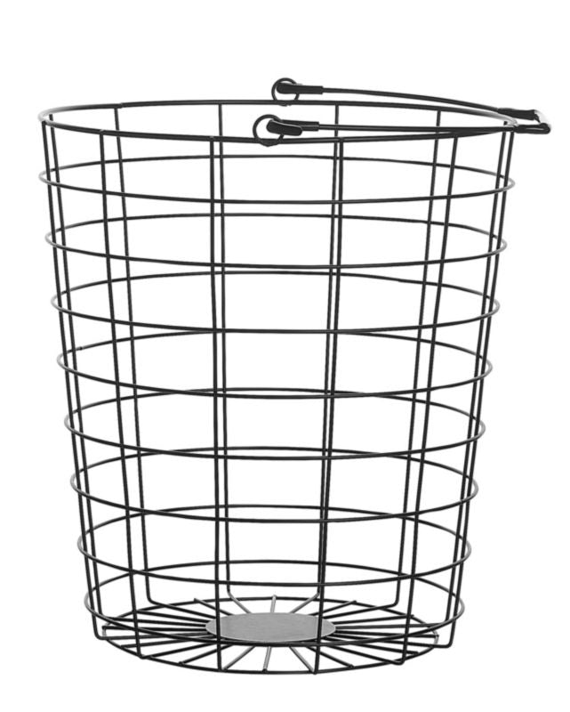 Metalstativ med 3 trådkurve på hjul, sort Ayapal, 1 stk.