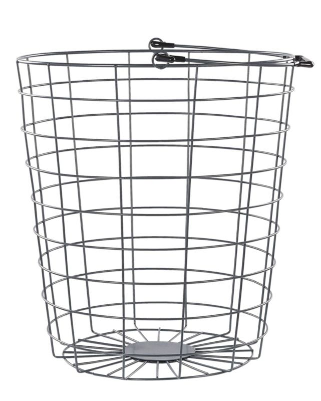 Metalstativ med 3 trådkurve på hjul, grå Ayapal, 1 stk.
