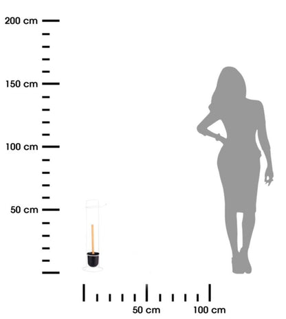Toiletpapirholder med WC-børste Hvid 57 cm 1 sæt