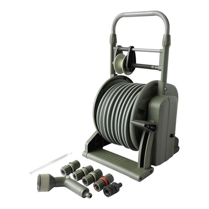 Verve slangeholder med 25 m 1/2" slange og fodpedal